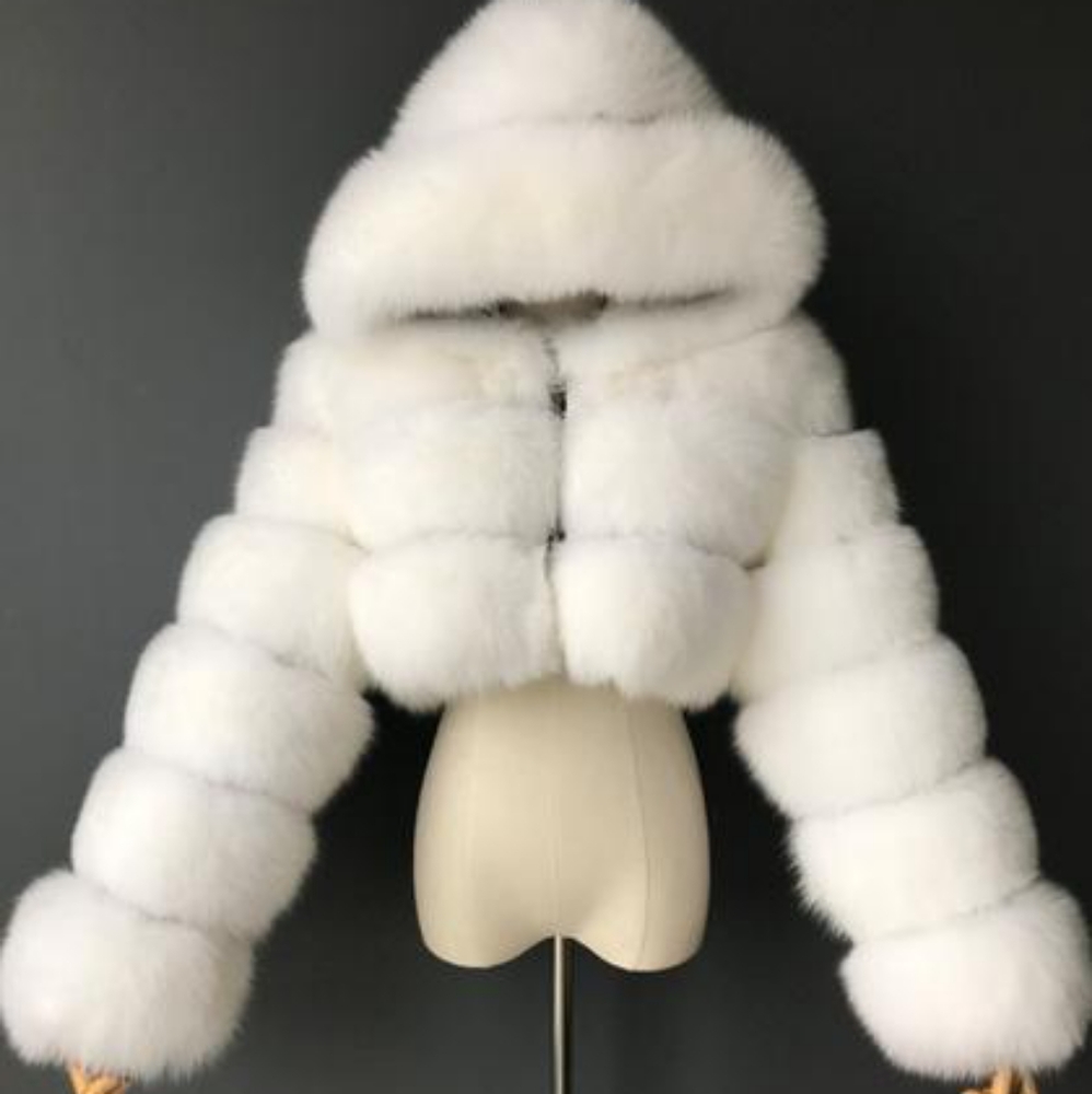 Synthetic fur teddy coat •size small
